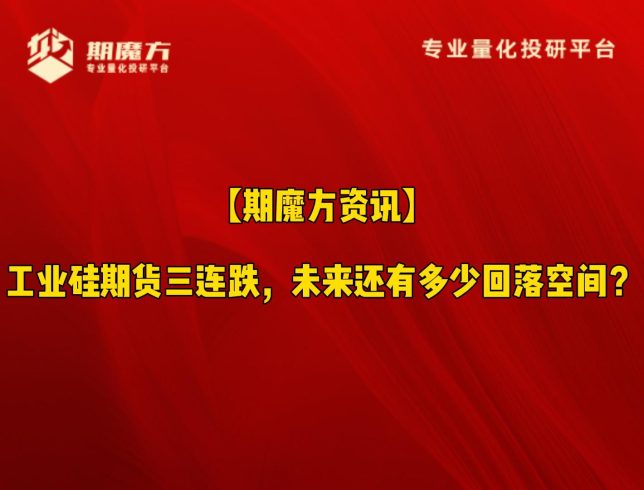 【期魔方资讯】工业硅期货三连跌，未来还有多少回落空间？|魔方商学院