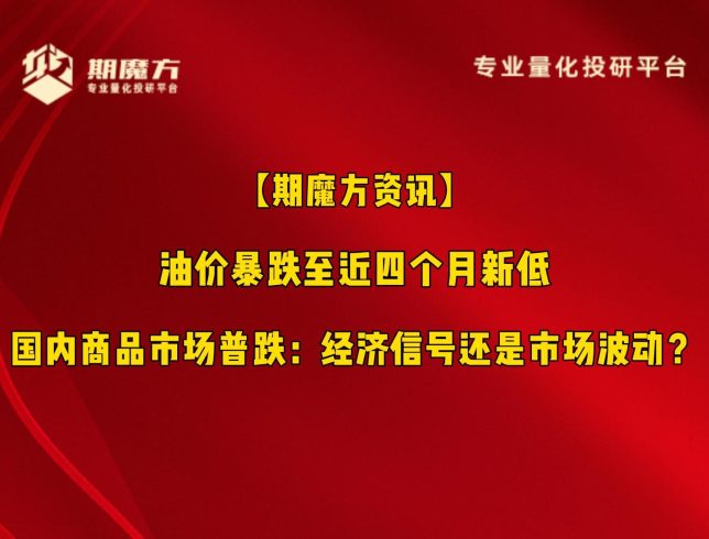 【期魔方资讯】油价暴跌至近四个月新低，国内商品市场普跌：经济信号还是市场波动？|魔方商学院