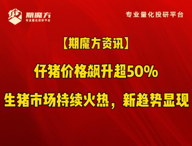 【期魔方资讯】仔猪价格飙升超50%，生猪市场持续火热，新趋势显现|魔方商学院