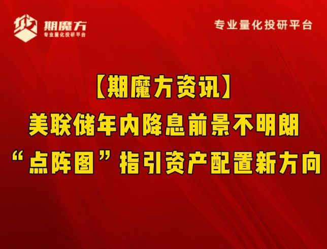 【期魔方资讯】美联储年内降息前景不明朗，“点阵图”指引资产配置新方向|魔方商学院