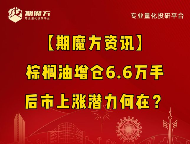 【期魔方资讯】棕榈油增仓6.6万手，后市上涨潜力何在？|魔方商学院