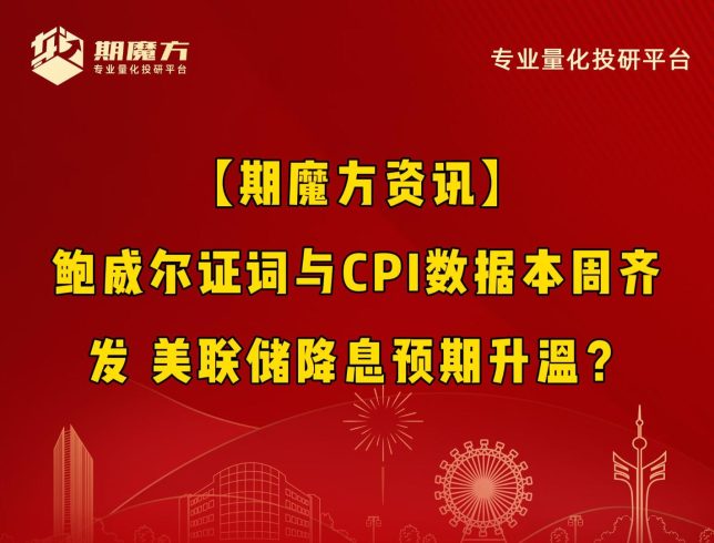 【期魔方资讯】鲍威尔证词与CPI数据本周齐发 美联储降息预期升温？|魔方商学院