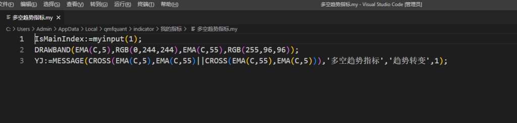 今天分享一个简单使用的指标|指标策略专区论坛|魔方商学院|魔方商学院